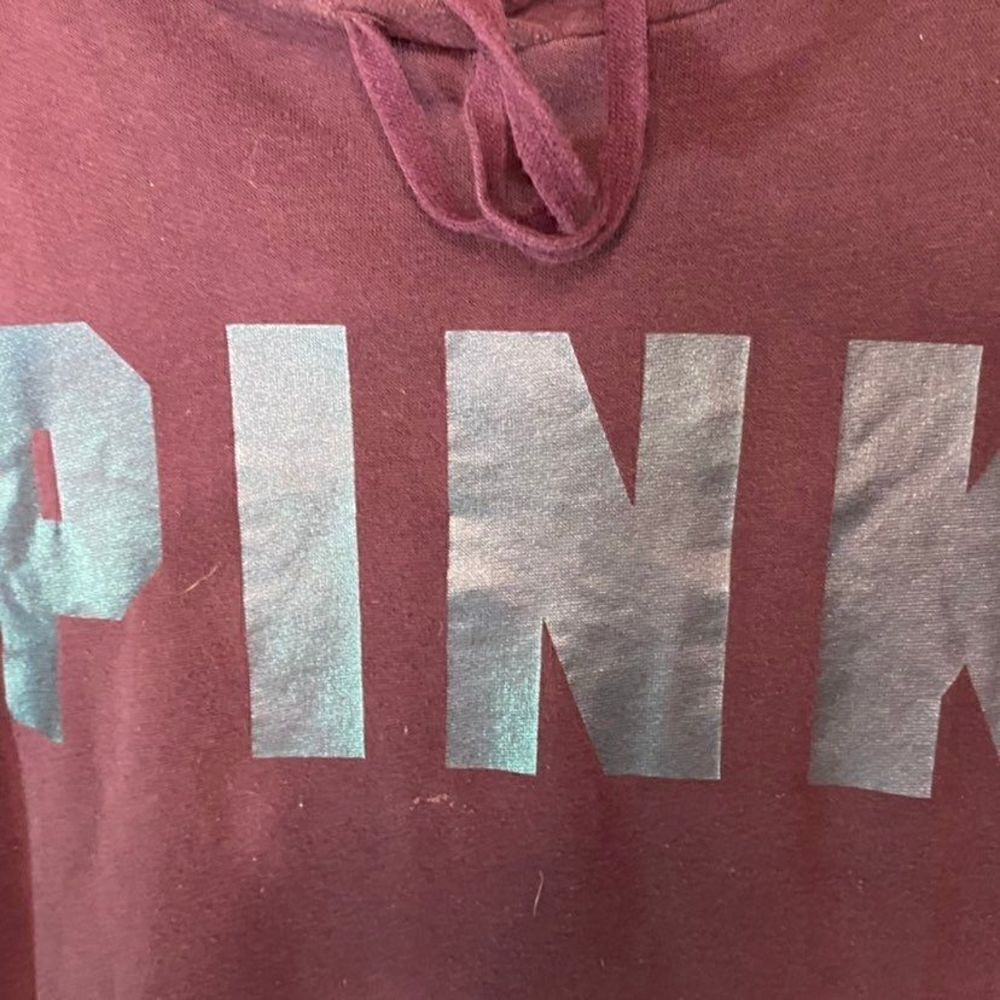 PINK maroon hooded pullover  - Picture 2 of 6